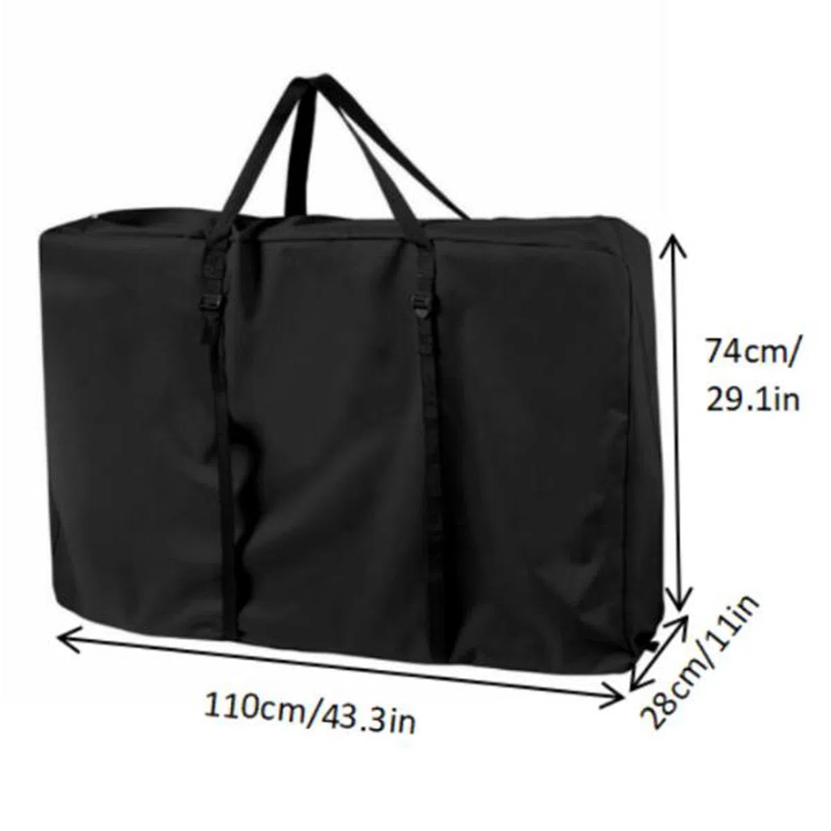 Housse de Rangement pour Chaises Pliantes, Housse de Protection pour Chaise Pliante Exterieur, Sac de Imperméable et avec Fermeture Éclair Adapté Camping Loisirs en Plein Air, Tissu Oxford 210d