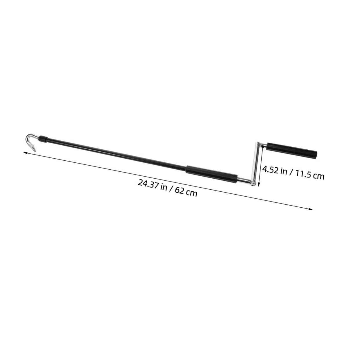 Manivelle pour Store Extérieur Robuste en Métal et Plastique Noir, Compacte et Facile à Utiliser, pour Auvent et Toile D'ombrage en Intérieur et Extérieur