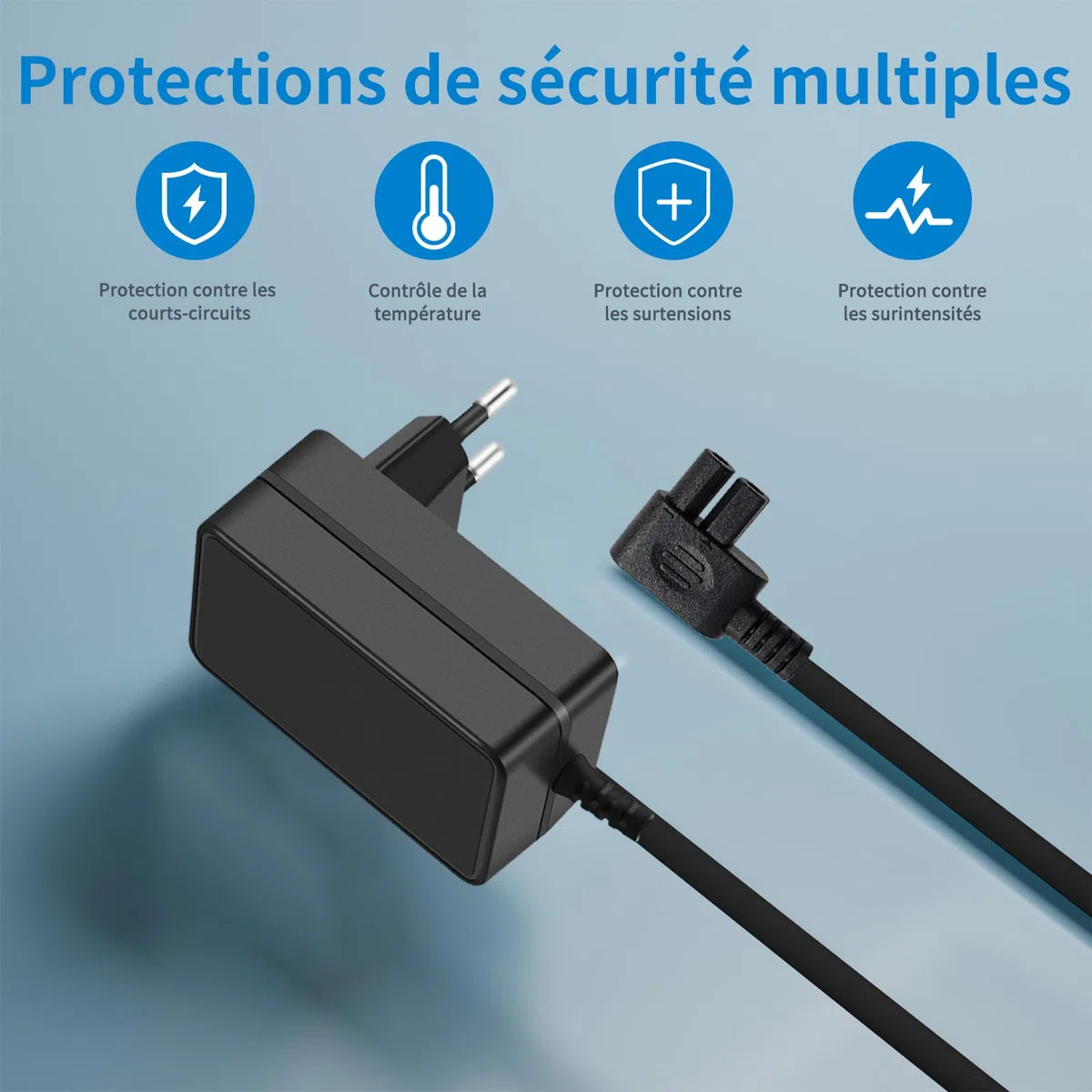 12,6V Chargeur Adaptateur Compatible avec Aiper Scuba SE Nettoyeur de Piscine sans Fil Chargeur pour Batterie Li-ION 10,8 V Nettoyeur Automatique de Piscine 5,9FT Câble de Recharge