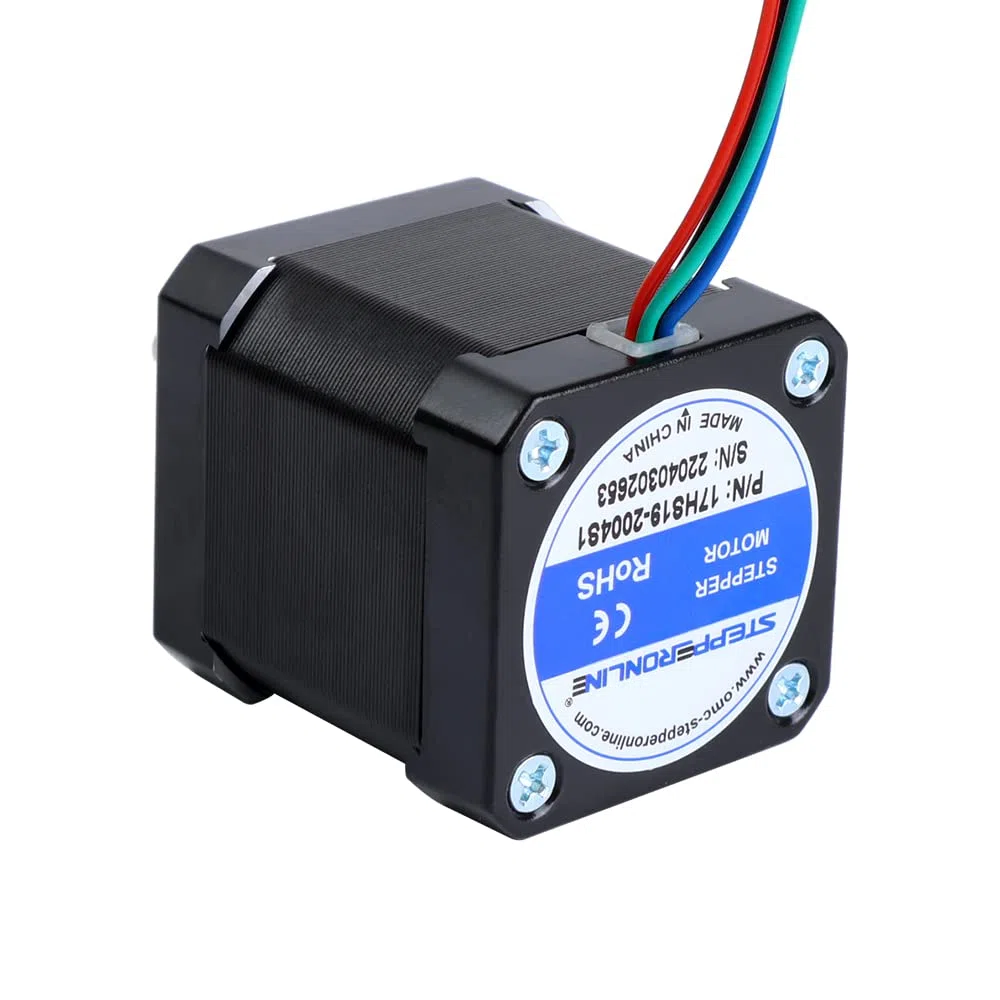 STEPPERONLINE Moteur pas a pas Nema 17 Bipolaire 59Ncm 2A 42x48mm 4 Fils with 1m Câble & Connecteur pour Imprimante 3D, Machine CNC