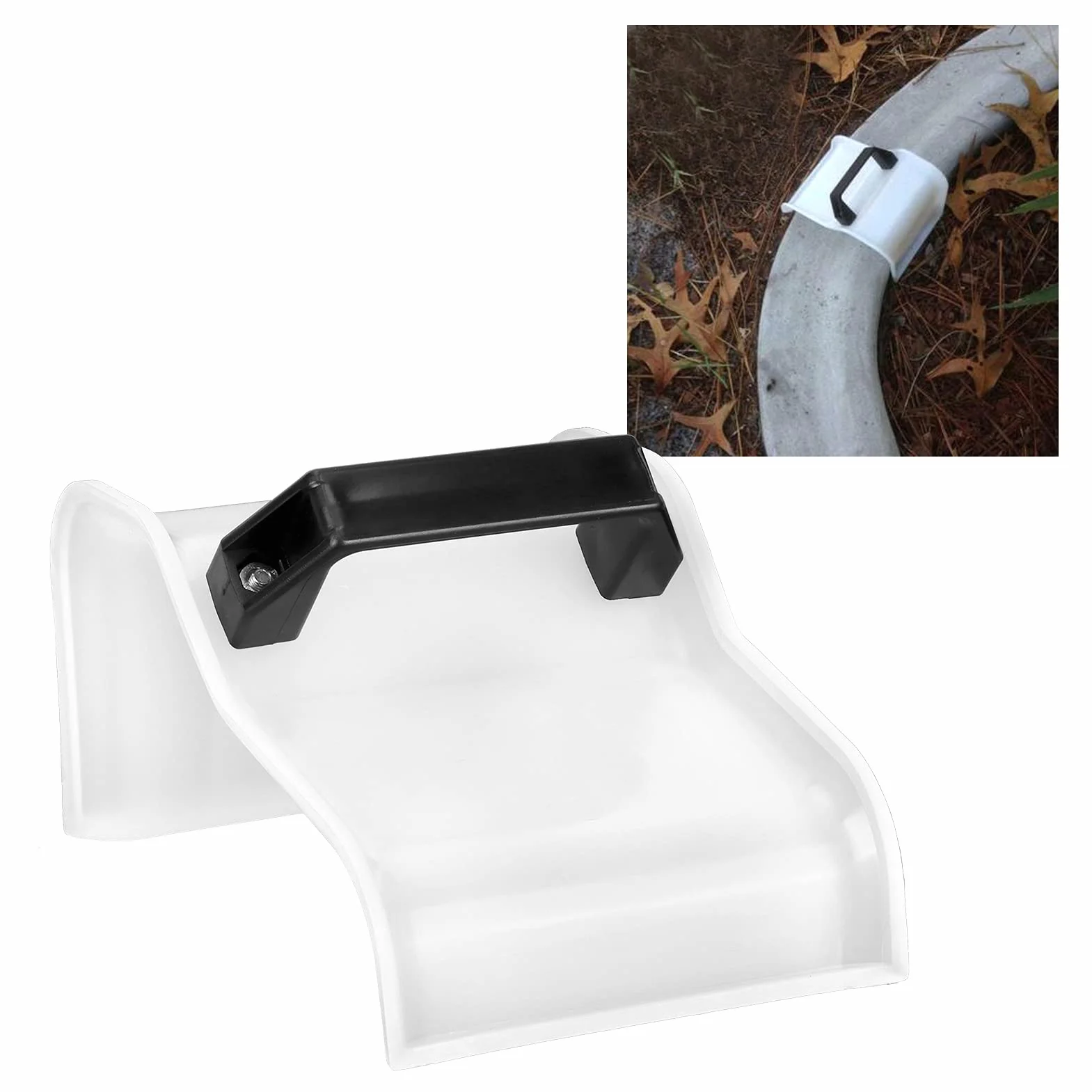 Dioche 01 ConcretTruelle de Bordure en Béton avec Poignée – Outil de Bordure de Paysage en Plastique Durable pour Allées de Jardin – Réutilisable et Facile à Utiliser, Parfait pour l'amélioration