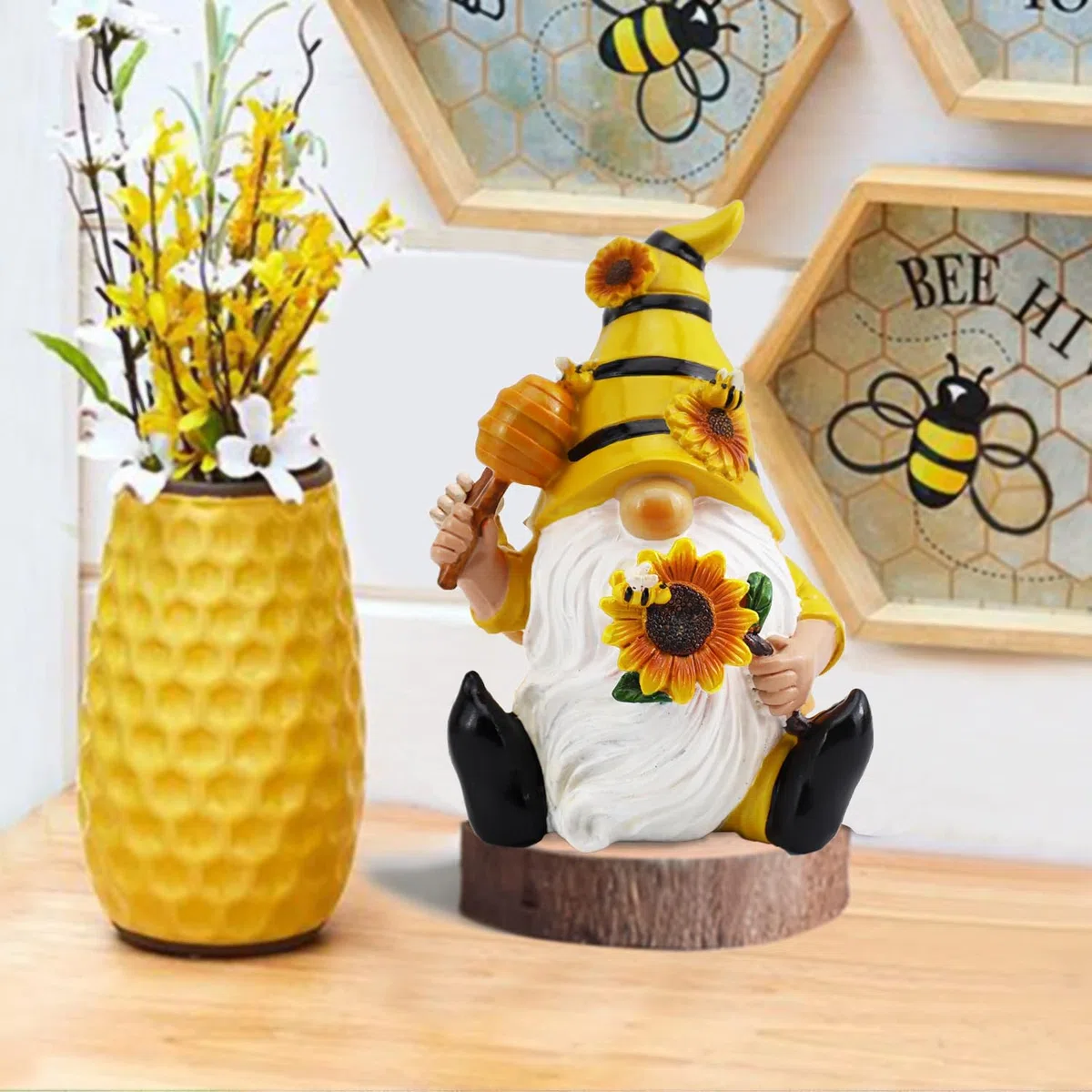 Cadeau Maman, Abeille GNOME Decoration, Statue Jardin Exterieur, Cadeau Anniversaire Femme, Nain de Jardin Rigolo, GNOME Décoration pour Extérieur, Balcon, Cour, Terrasse
