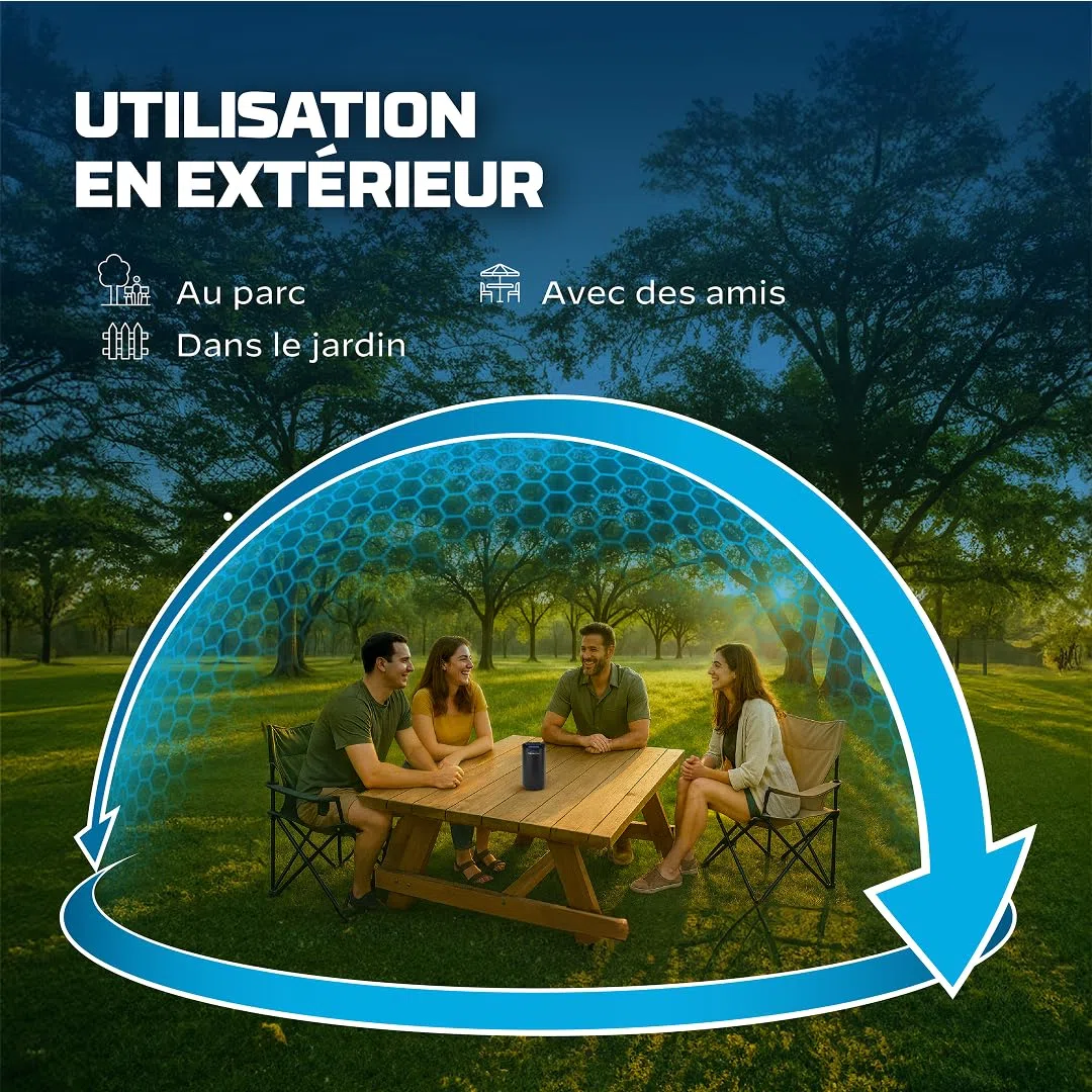 THERMACELL Diffuseur Anti Moustiques et Moustiques Tigres - Extérieur, Jardin, Terrasse - sans Fil, Nomade - Zone de Protection 20m² - Effet Rapide - Inodore - Recharges Non-Incluses - Blanc