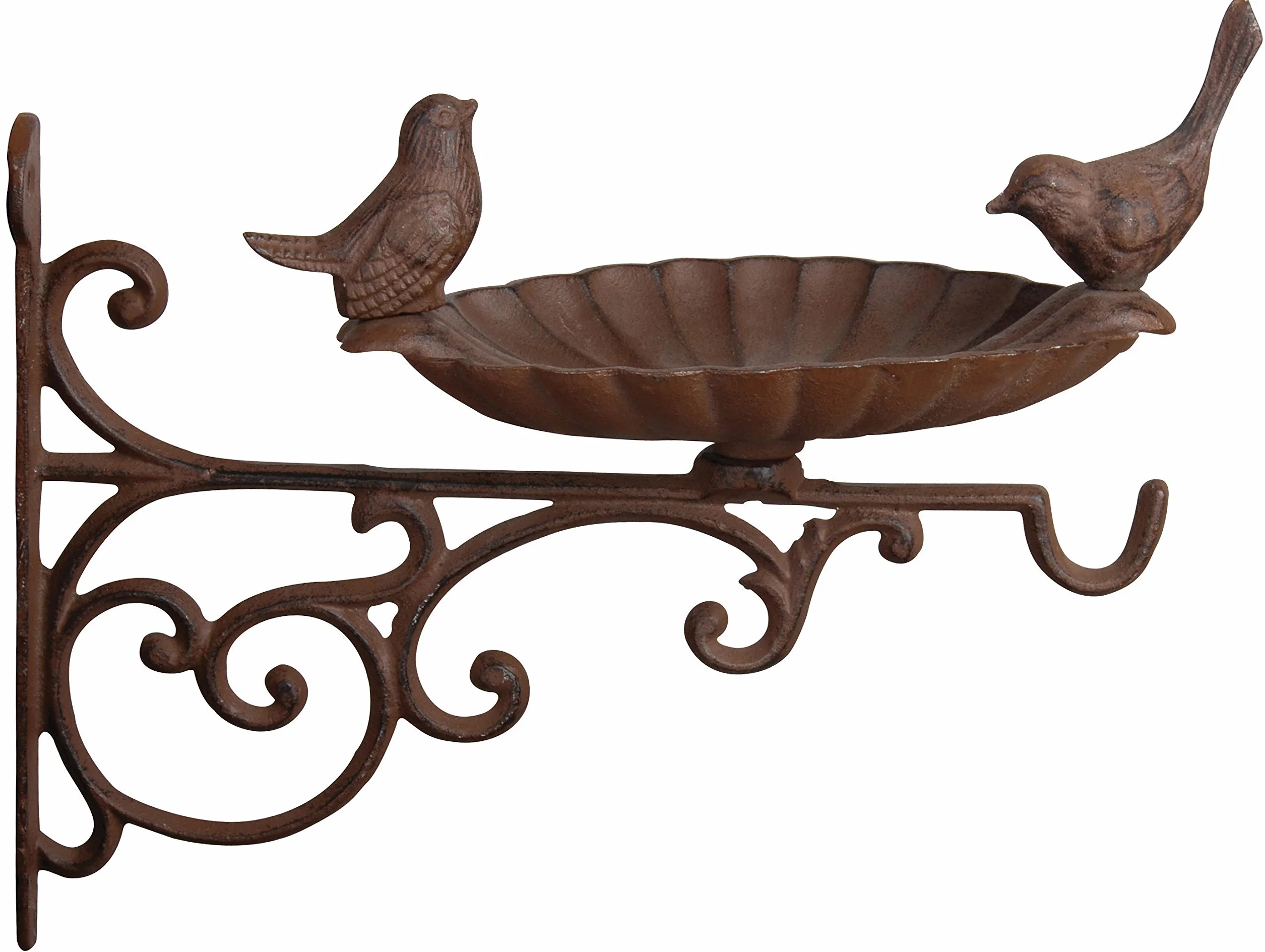 Fallen Fruits FB163 Mangeoire pour oiseaux avec support mural Marron 23,6 x 28,1 x 23,4 cm