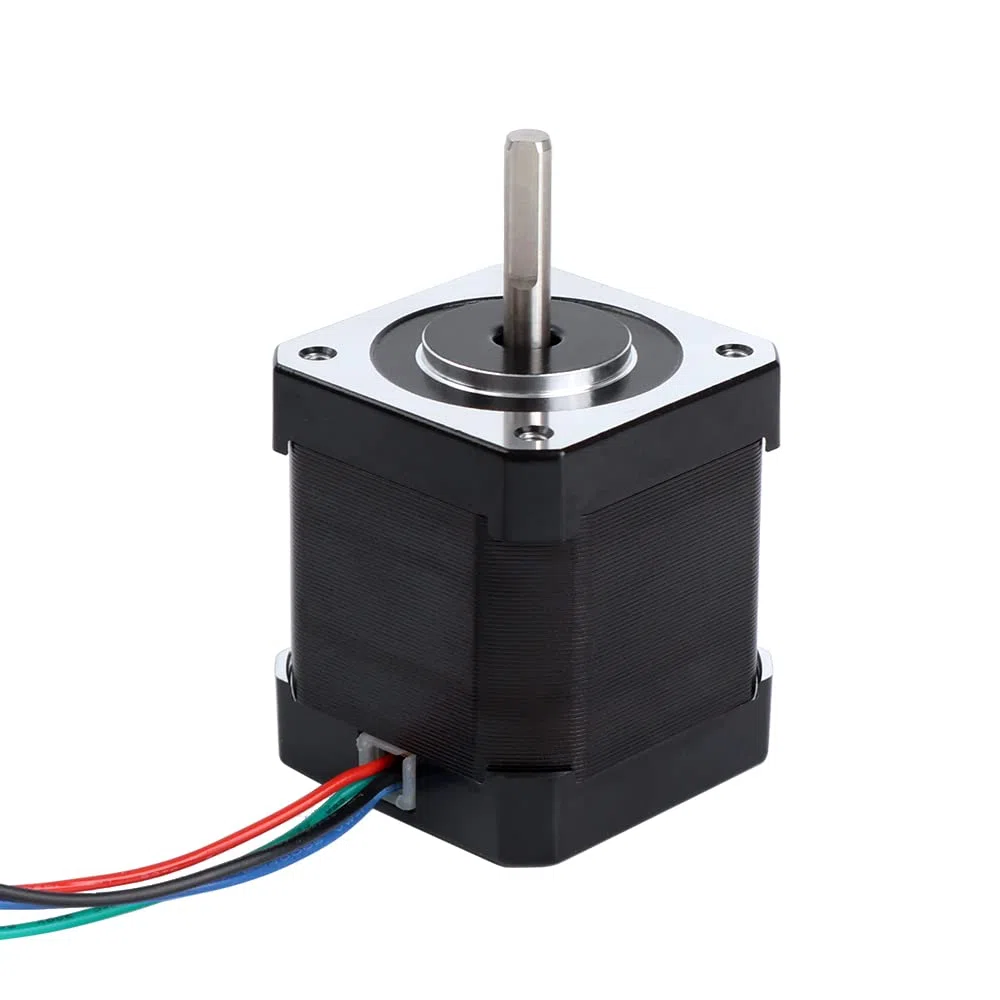 STEPPERONLINE Moteur pas a pas Nema 17 Bipolaire 59Ncm 2A 42x48mm 4 Fils with 1m Câble & Connecteur pour Imprimante 3D, Machine CNC