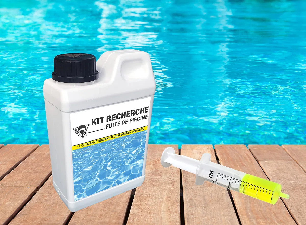 Méduze - Kit de Recherche de Fuite d'eau pour Piscine 1L - Prêt à l'emploi