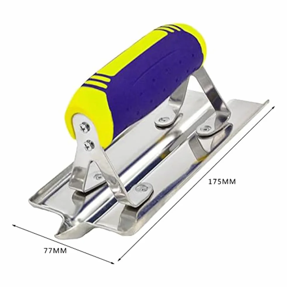 Kit de finition pour bordure et rainureuse en acier inoxydable pour béton