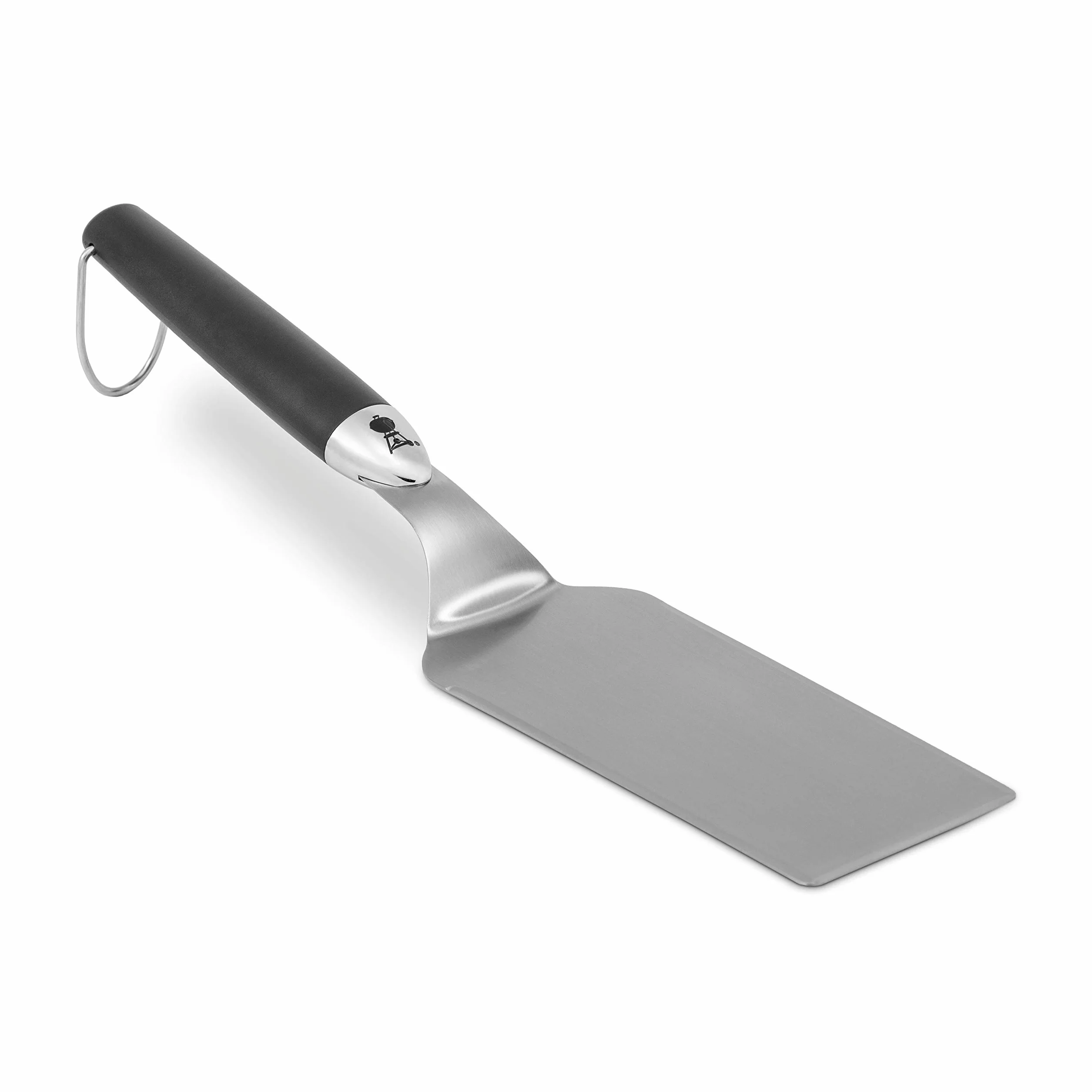 Weber Spatule premium (40cm), en acier inoxydable, avec poignée confortable antidérapante, lavable au lave-vaisselle - Noir/Argent (6206)