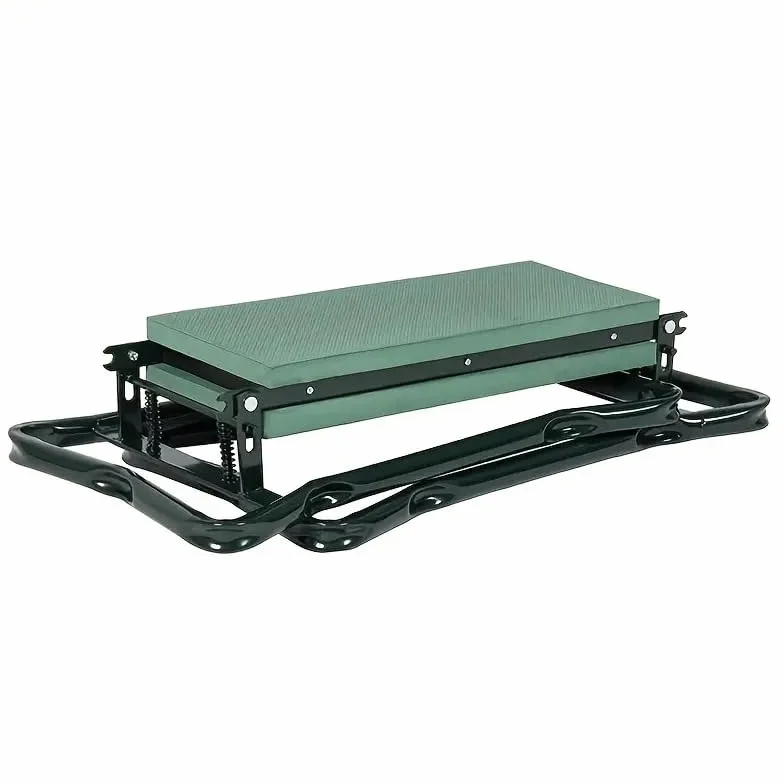 KNEEBENCH Banc de jardin avec coussin de genoux souple pour le jardinage – Tabouret de jardin pliable jusqu'à 170 kg avec 2 poches à outils – Chaise de jardin pour s'agenouiller et s'asseoir