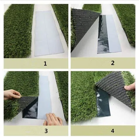 15 cm x 10 m Ruban de Couture pour Gazon Artificiel, Auto-Adhésif Joignant La Bande Verte Synthétique Pelouse Gazon Artificiel Couture
