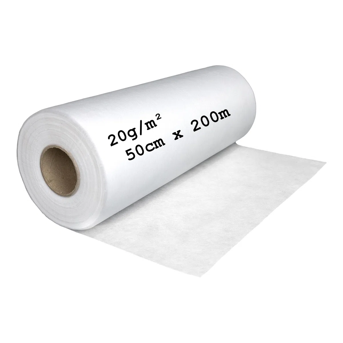 Koi Couverture filtrante pour bassin et systèmes de filtration | Épaisseur : 20 g/m² | 50 cm x 200 m | Rouleau non tissé perméable à l'eau de qualité professionnelle | Fabriqué en Allemagne