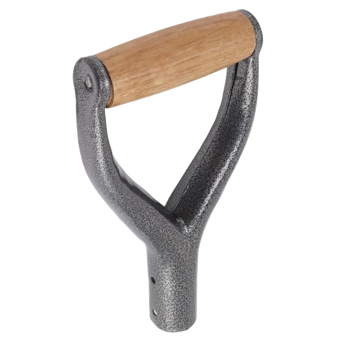 TOPINCN Manche de Bêche, Structure Robuste, Diamètre Intérieur de 12,22 Pouces, Manche de Pelle en Forme de Y, Design Ergonomique avec Manche en Bois pour Creuser des Outils (Argent)