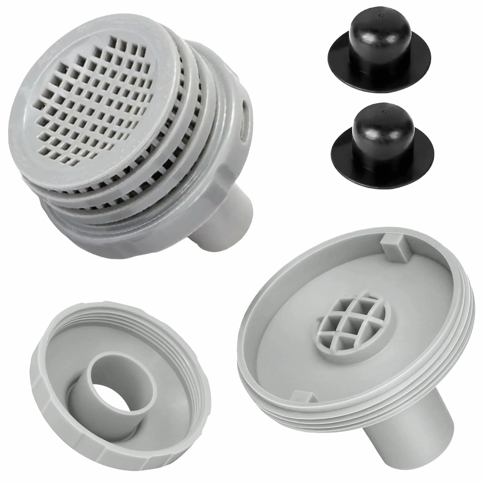 Crépine D'Entrée de Piscine,Connecteur de Crépine 32mm,Connecteur de Jet d'eau de Piscine,Accessoires de Piscine,Kit de Raccordement Piscine,pour Accessoires Piscine Hors Sol
