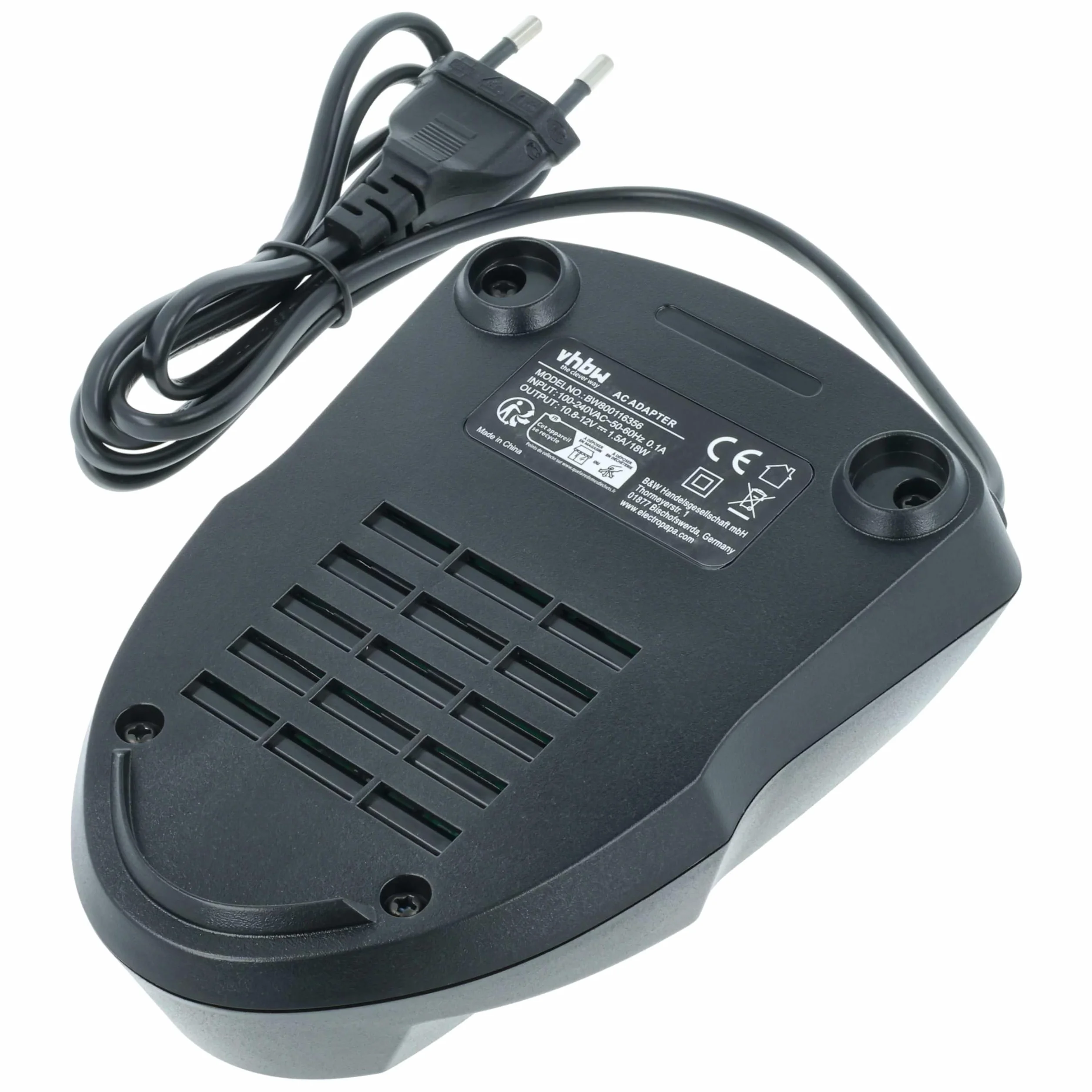 vhbw Chargeur Compatible avec Berner BACP 10.8, BTI 10.8 Batteries d'outils - Type 2