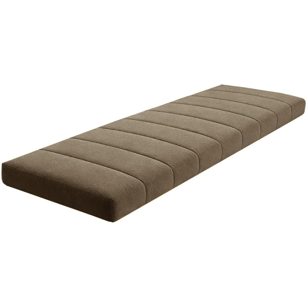 Générique Coussin de Banc Intérieur/Extérieur, Housse Amovible Imperméable et Antidérapante, Mousse Épaisse 4.5cm, pour Banc, Fenêtre en Baie, Terrasse, Balcon et Balancelle,Caramel Color,40x90cm