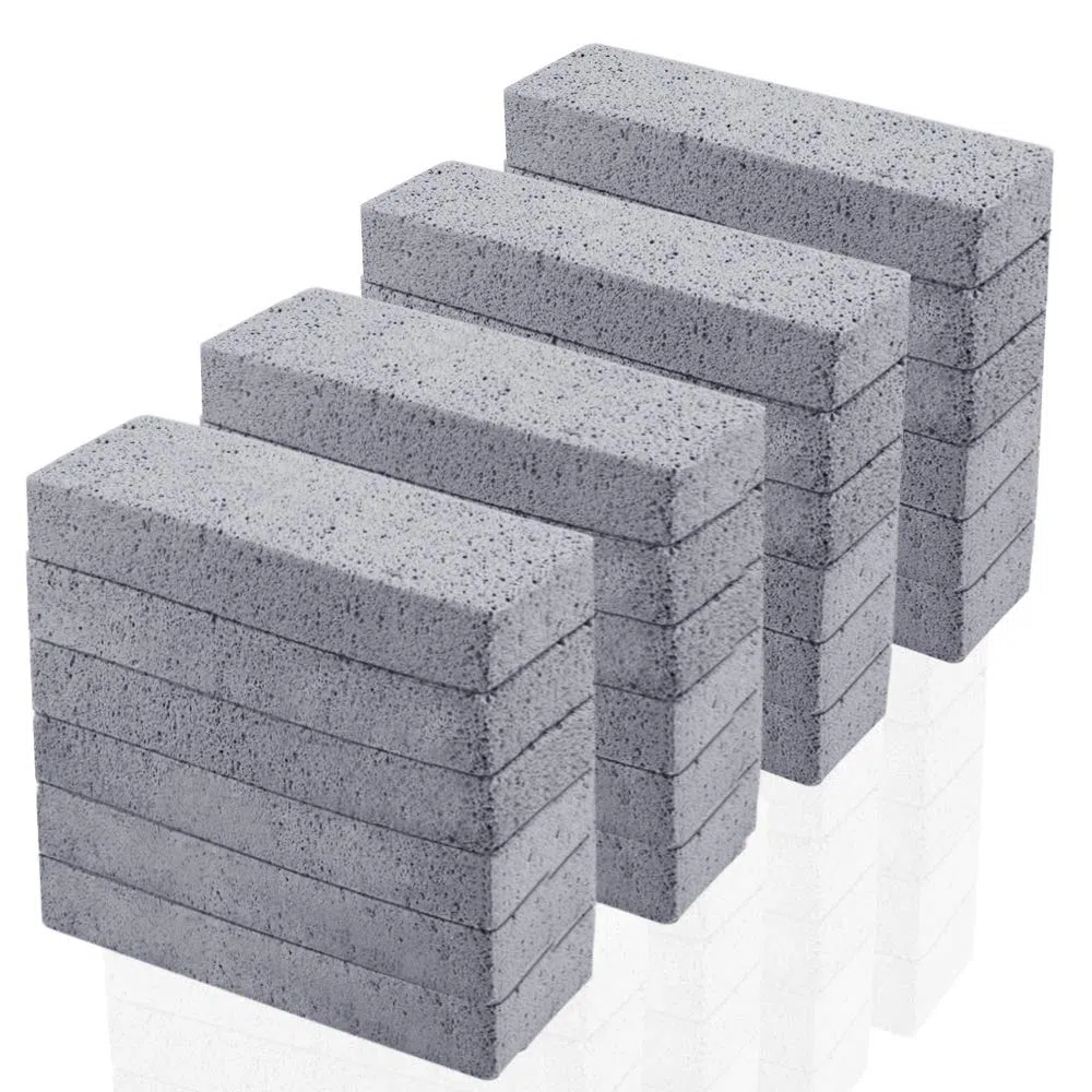 24 Pack Pierres de Ponce, Pierre Ponce de Nettoyage pour Le Nettoyage Tampon à Récurer de la Pierre Ponce pour Le Nettoyage de Cuisine/Salle de Bain/Piscine/Ménage(5.9 x 1.4 x 0.98 Pouce)