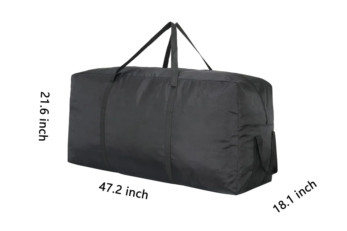 Ubagoo Sac de rangement Oxford Heavy Duty - Sac de rangement résistant - Sac de transport avec poignée - Pour literie, matelas, couvertures, couettes et oreillers (120 x 55 x 46, 300 l)