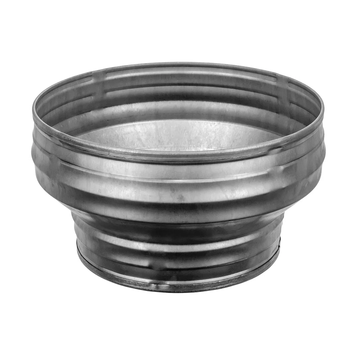 Vent Systems Adaptateur réducteur de conduit de 200 mm à 150 mm pour système CVC, systèmes de ventilation, échappements et tentes de culture (acier galvanisé, 200 à 150 mm)