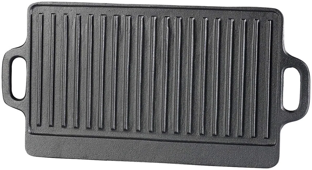 Plaque-gril de cuisson en fonte - 38 x 23 cm [Rosenstein & Söhne]