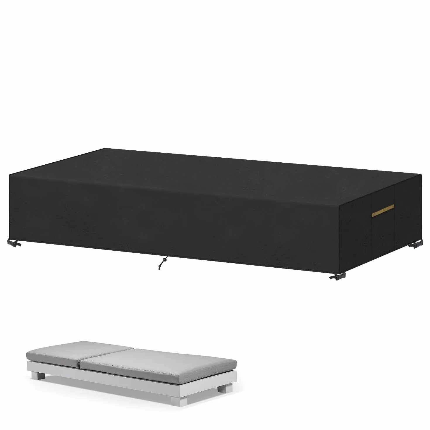 VANSHEIM Housse pour Transat Jardin Housse de Chaise Longue de Jardin Housse de Protection Transat Bain de Soleil Extérieur Anti UV Housse de protection pour Chaise Longue,Chaise de Jardin 210x75x30cm