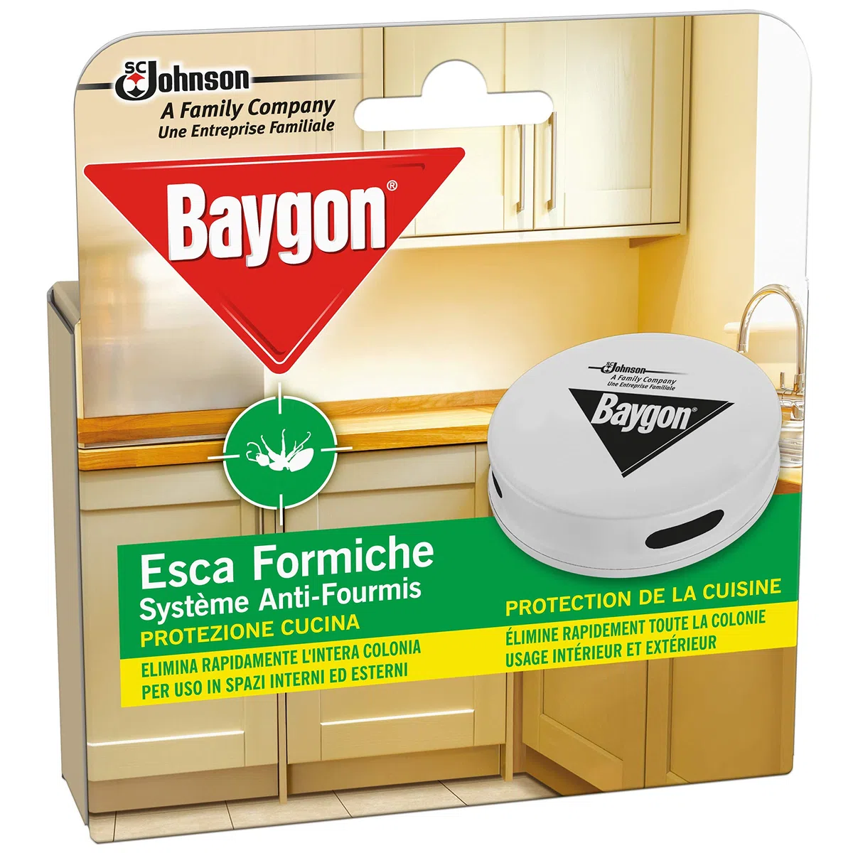 Baygon Piège Anti-Fourmis Boîte à Appât Usage Intérieur et Extérieur - Lot de 4
