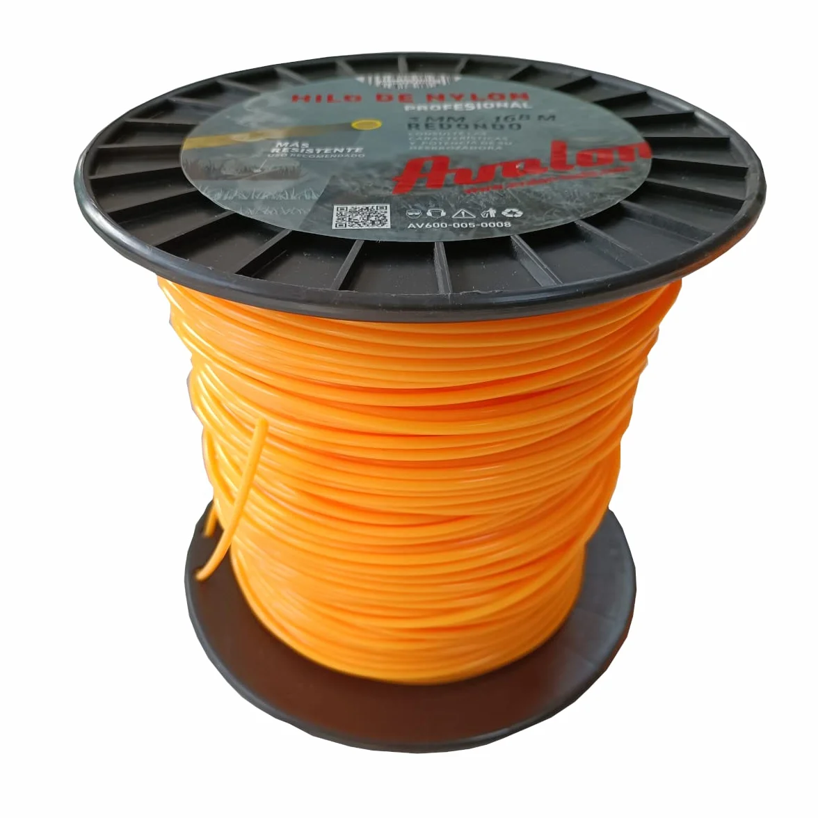 Avalon - Fil Rond en Nylon Universel pour débroussailleuse et Tondeuse (3 mm x 168 m)