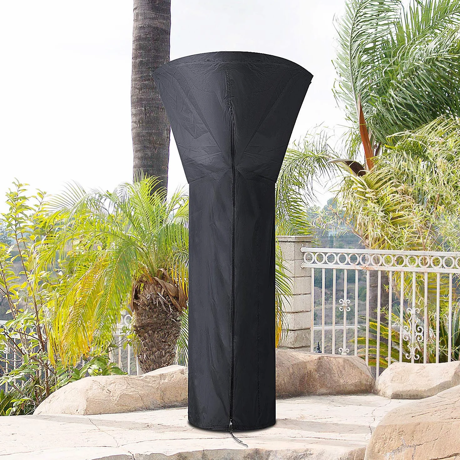 Diealles Shine Housse pour Parasol Chauffant Noir 226 x 85 x 48 cm