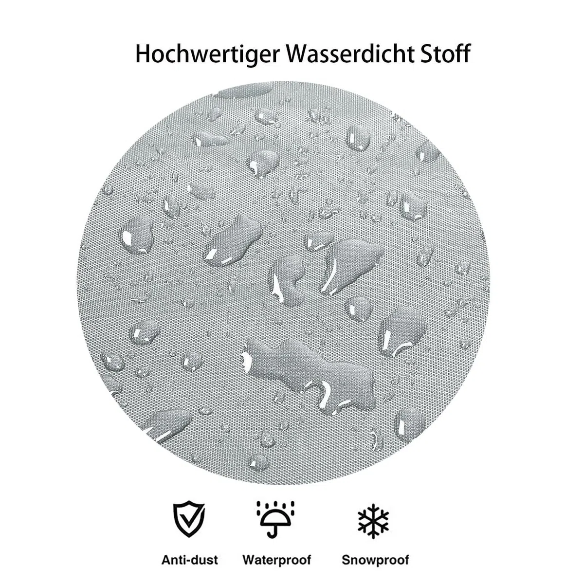 JDMA 3.5M Housse de Protection pour auvent d'extérieur, Housse pour auvent de terrasse imperméable, Housse étanche à la poussière, Housse de Store - Gris - 3,5