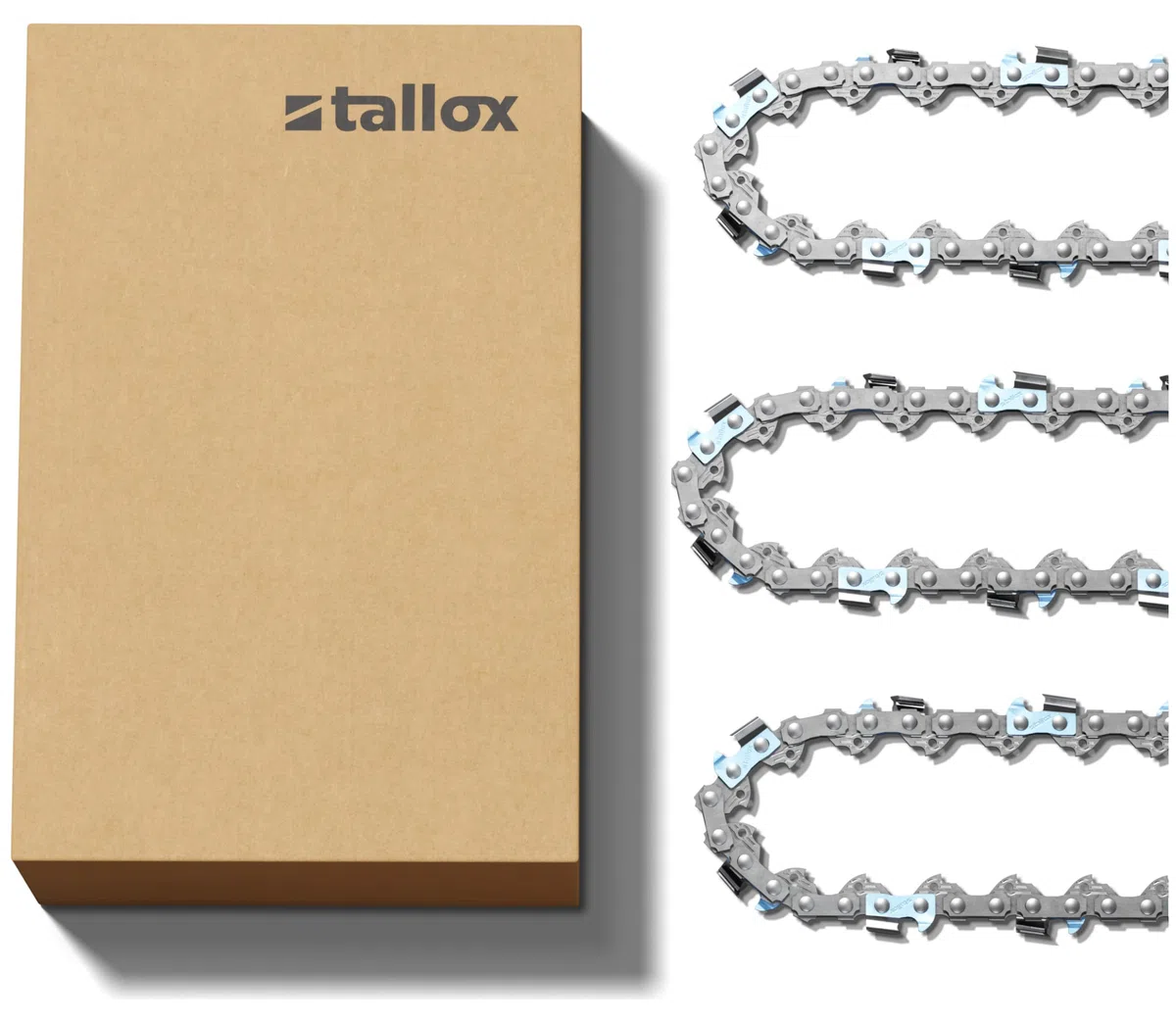 3 tallox Chaînes de tronçonneuses 3/8" 1,3 mm 50 maillons longueur de guide-chaîne 35 cm compatible avec Stihl