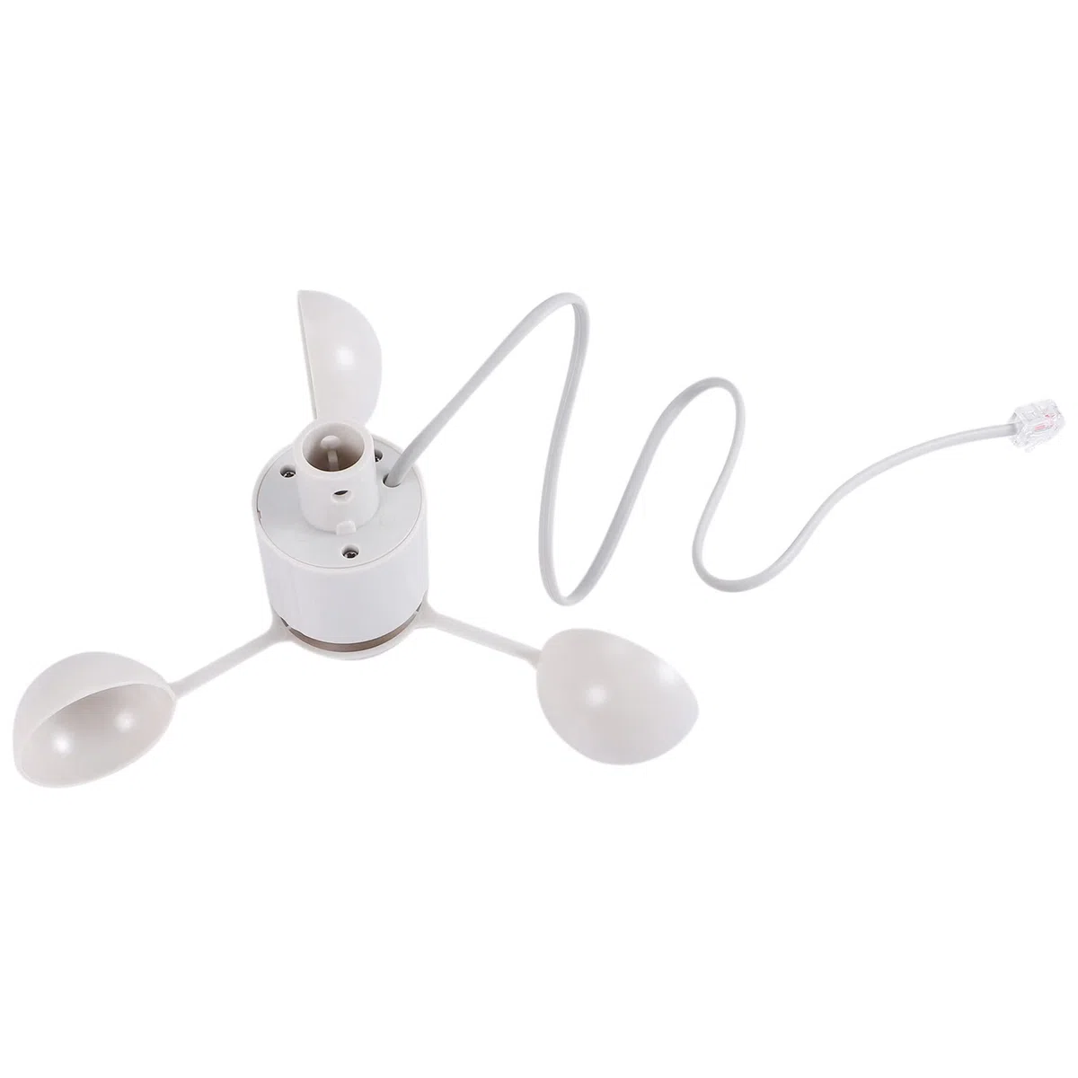 WH-SP-WS01 AnéMomèTre Instrument de Mesure de la Vitesse Du Vent Capteur de Vitesse Du Vent Instrument MéTéOrologique pour AnéMomèTre Misol, Blanc
