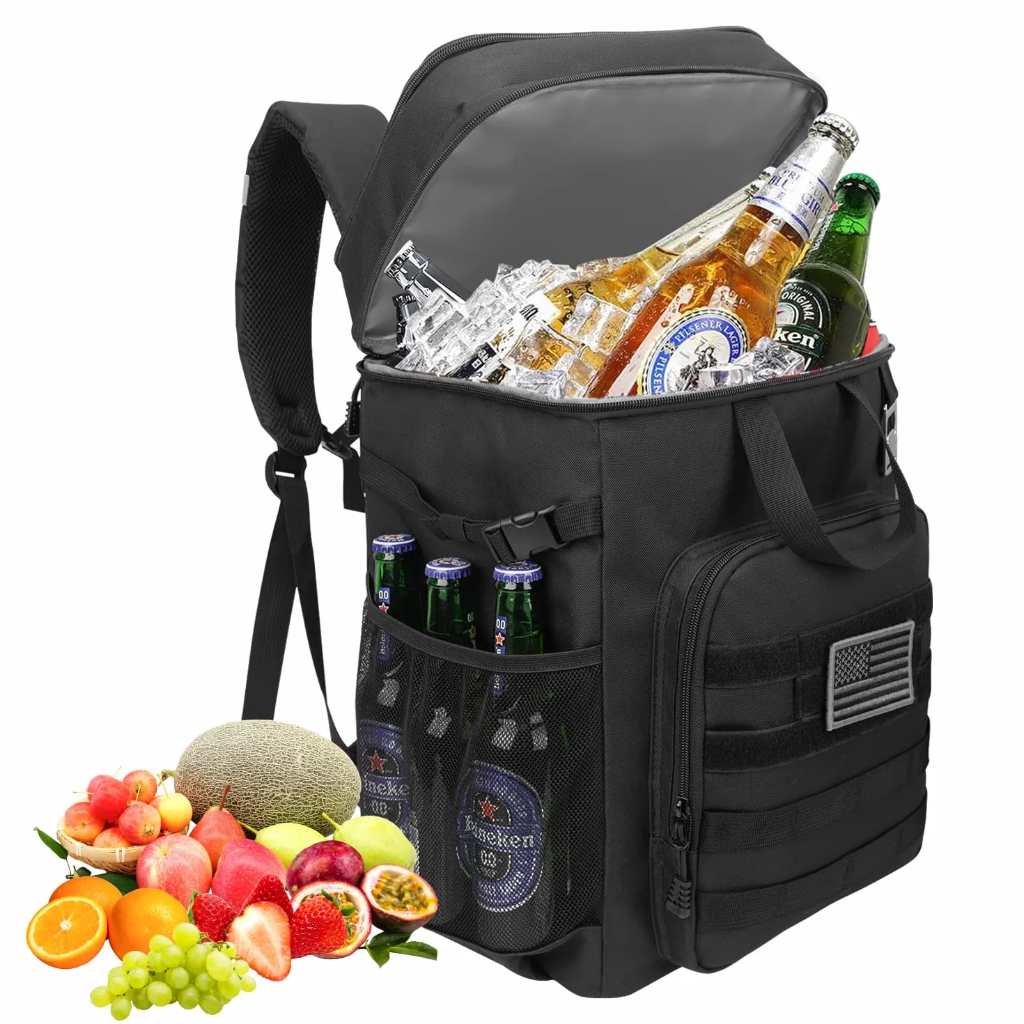 Hp hope Sac à Dos Isotherme de 43 l - Sac de Pique-Nique - Sac Isotherme - Grand Sac à Dos pour Homme et Femme - pour Camping, Plage, extérieur, Voyage, Famille, Pique-Nique, Barbecue