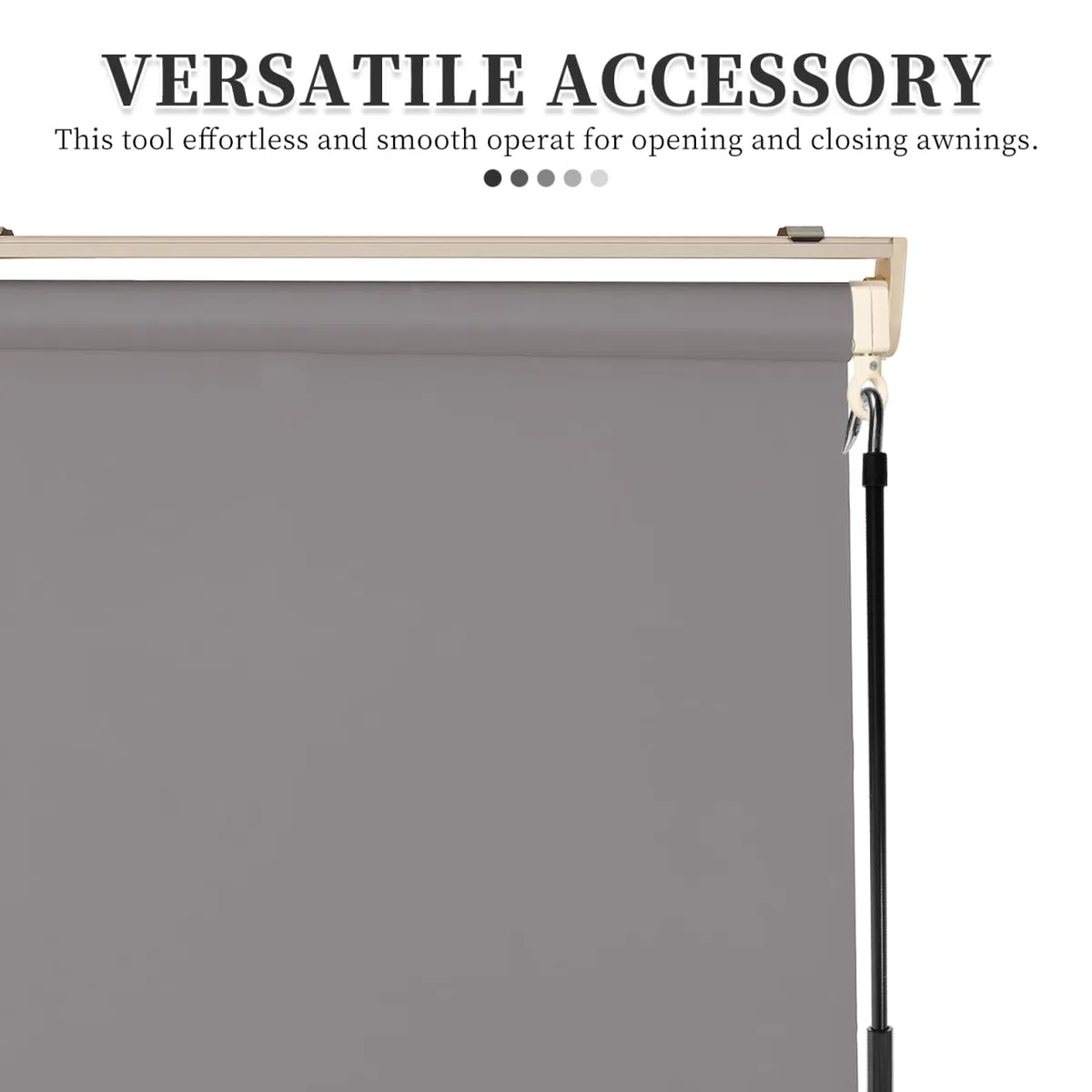 Hemobllo Manivelle Universelle pour Store ExtéRieur Manivelle Manuelle De Rechange LéGèRe pour Auvent D'Ombrage Et Baguette D'Ouverture D'Auvent Accessoires Pratiques pour Jardin