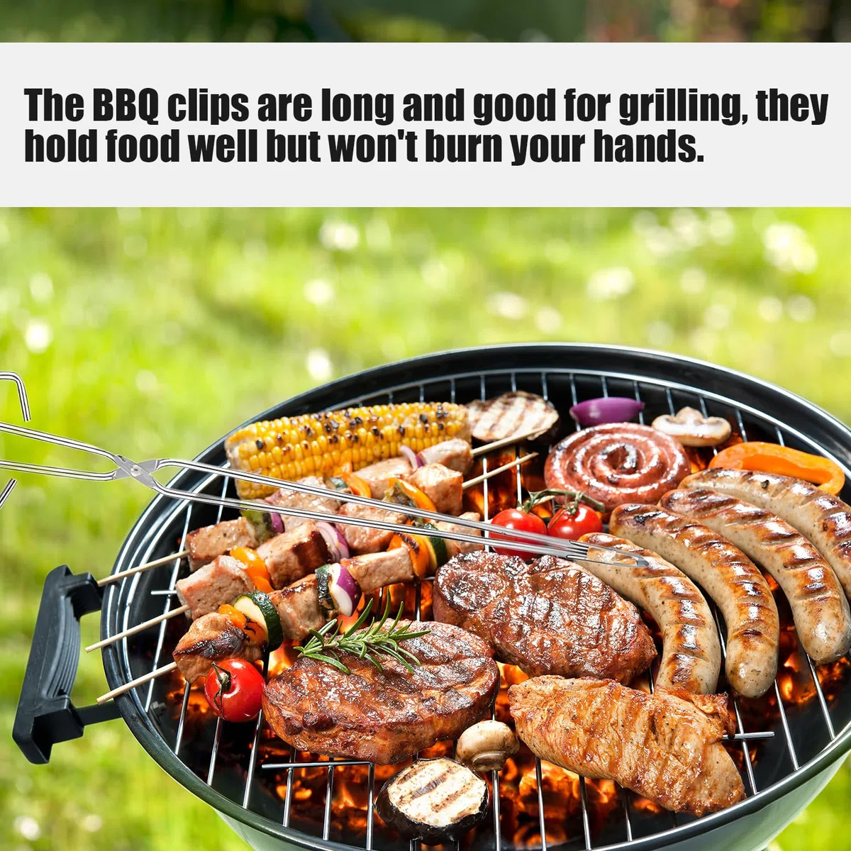 Tissting Pinces à Ciseaux Extra Longues, Pinces à Barbecue D'extérieur en Acier Inoxydable de 55 cm, Pinces à Ciseaux Longues de Cuisine, Pince à Charbon de Bois à Poignée Étendue, Pince