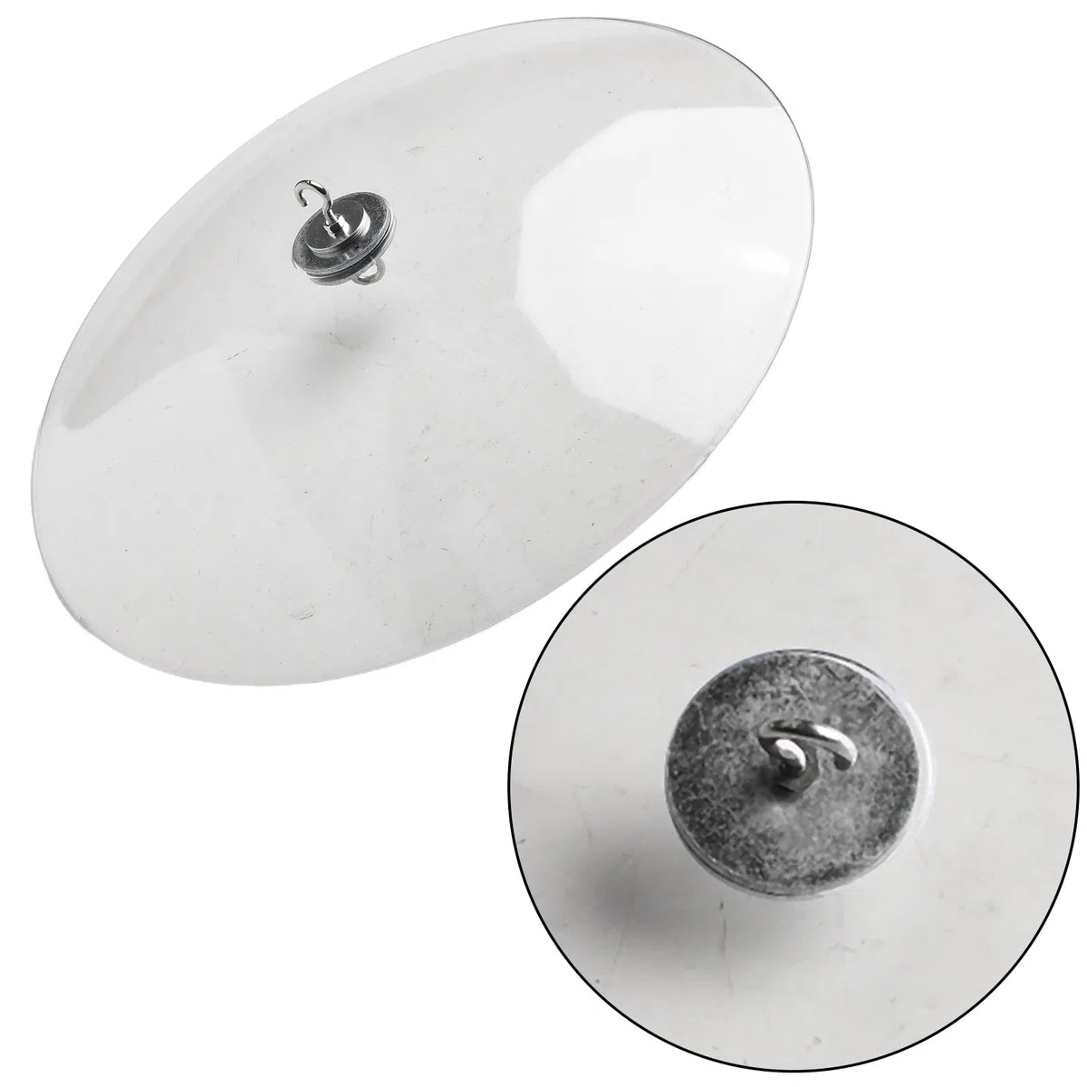 Mangeoires à oiseaux sauvages en plastique transparent pour déflecteur d'écureuil et protection contre les intempéries, 33 cm de diamètre