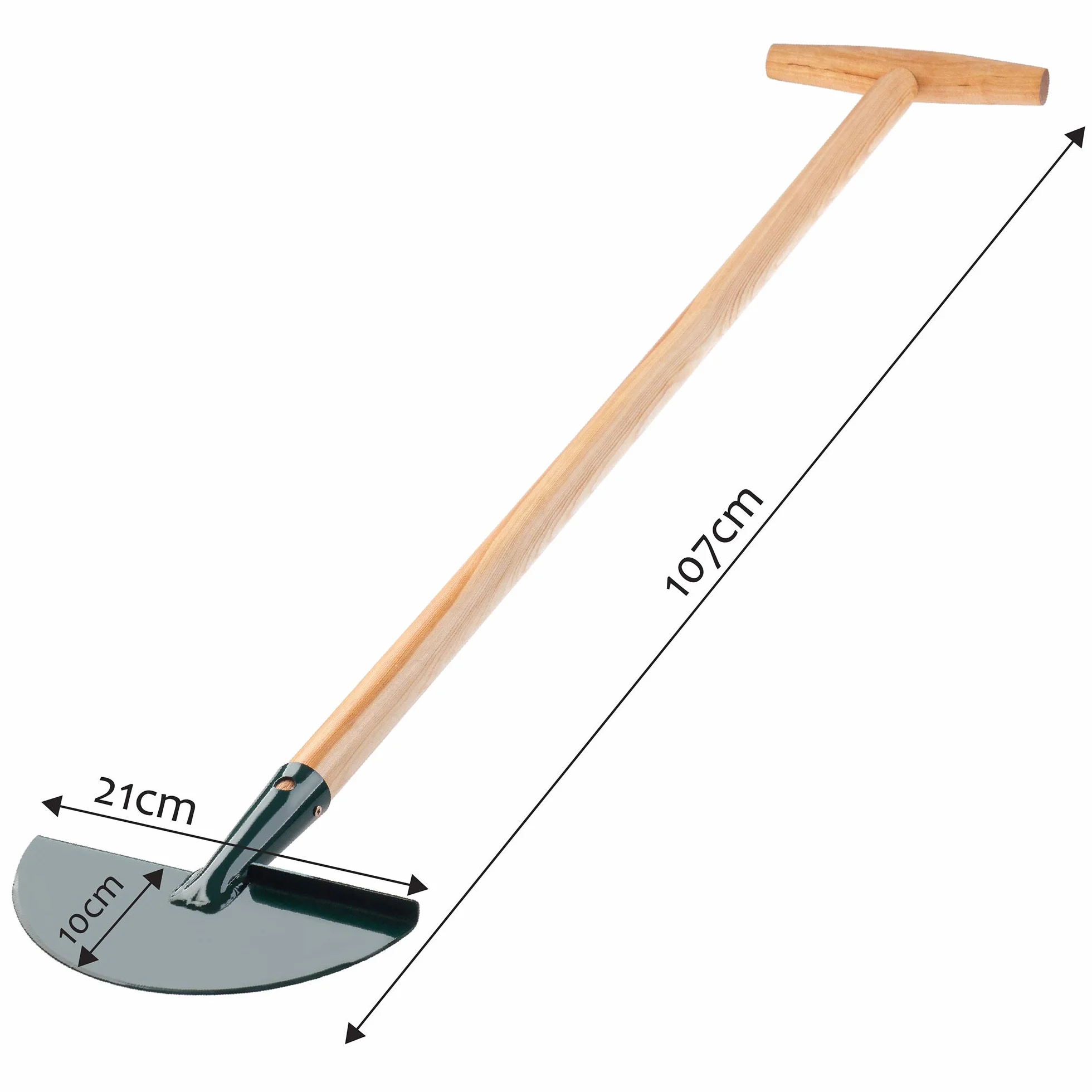 KADAX Coupe-Bordures, Coupe-Bordures en Acier, Coupe-Bordures avec Manche en Bois, Coupe-Bordures Solide pour Le Jardin, Les Mauvaises Herbes, l'herbe, Couteau pour Les Bords