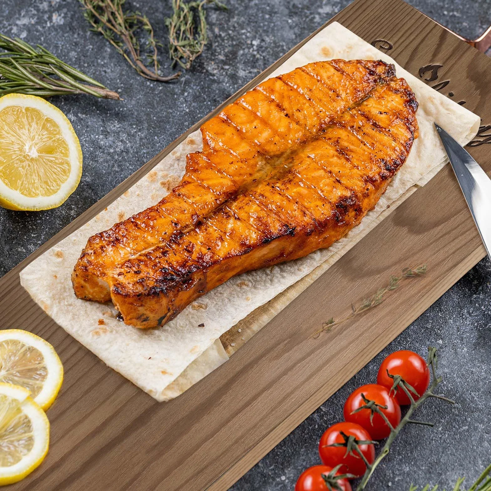 Sprifityy 2 Pièces Planches à Fumer en Bois de Cèdre Rouge - Bois 100% Naturel,Planches Grillade Barbecues,Durable et réutilisable,pour Barbecues à Gaz,à Charbon et Électriques