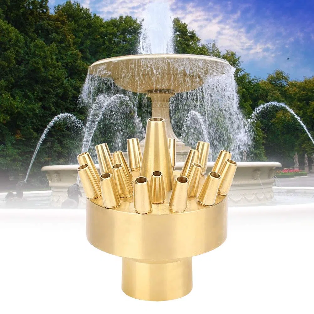 Bec de fontaine, Jet de fontaine d'eau de jardin Buse de paysage Tête de jet d'arroseur Filetage femelle 1in, Jet de fontaine