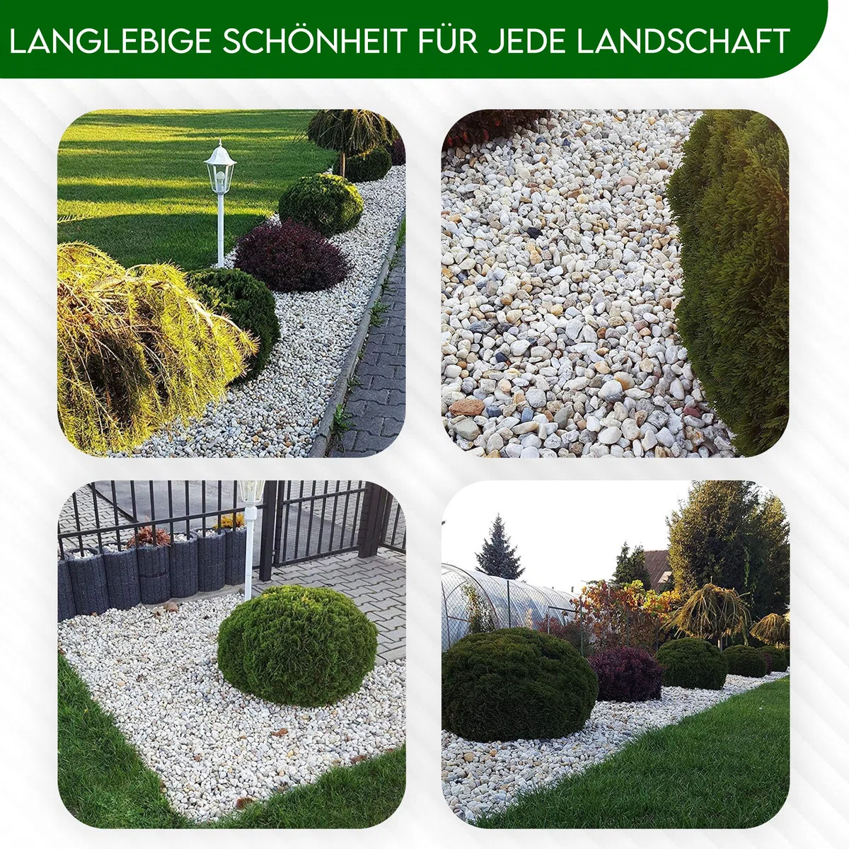 Best for Garden Pierres de Galets écologiques en Gravier écrasé Naturel - 16 à 32 mm - Au Choix : 10 kg-500 kg - Multicolore (10kg)