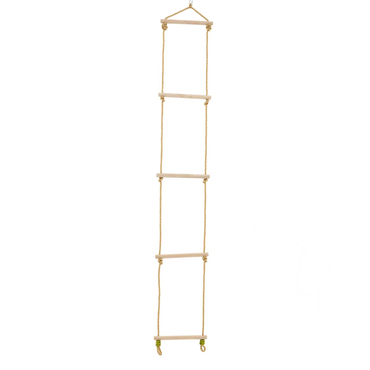 Échelle Corde 5 barreaux Bois pour portique h190-250cm
