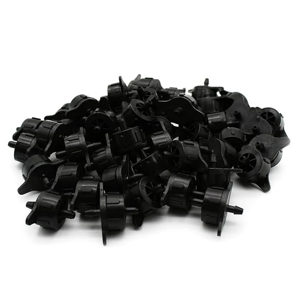 Suinga Lot de 100 Goutteurs autorégulants 4 l/h, Goutteurs d'irrigation en ligne système micro, Goutteur pour arrosage agriole et jardinage