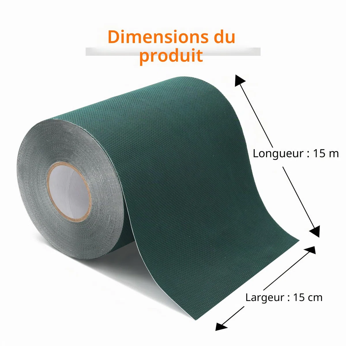 QILIMA Ruban de Gazon Artificiel Ruban de Joint de pelouse synthétique Auto-adhésif pour connecter des Tapis de Tapis de Gazon Vert pour connecter de Faux d'herbe (15CM X 15M)