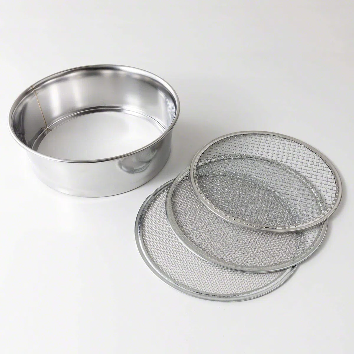 Hanafubuki Lot de 3 Tamis de Sol de 210 mm, fabriqué au Japon, 3 Tailles de Filtre en Maille, Outil de Jardinage Japonais pour bonsaï – 210 mm