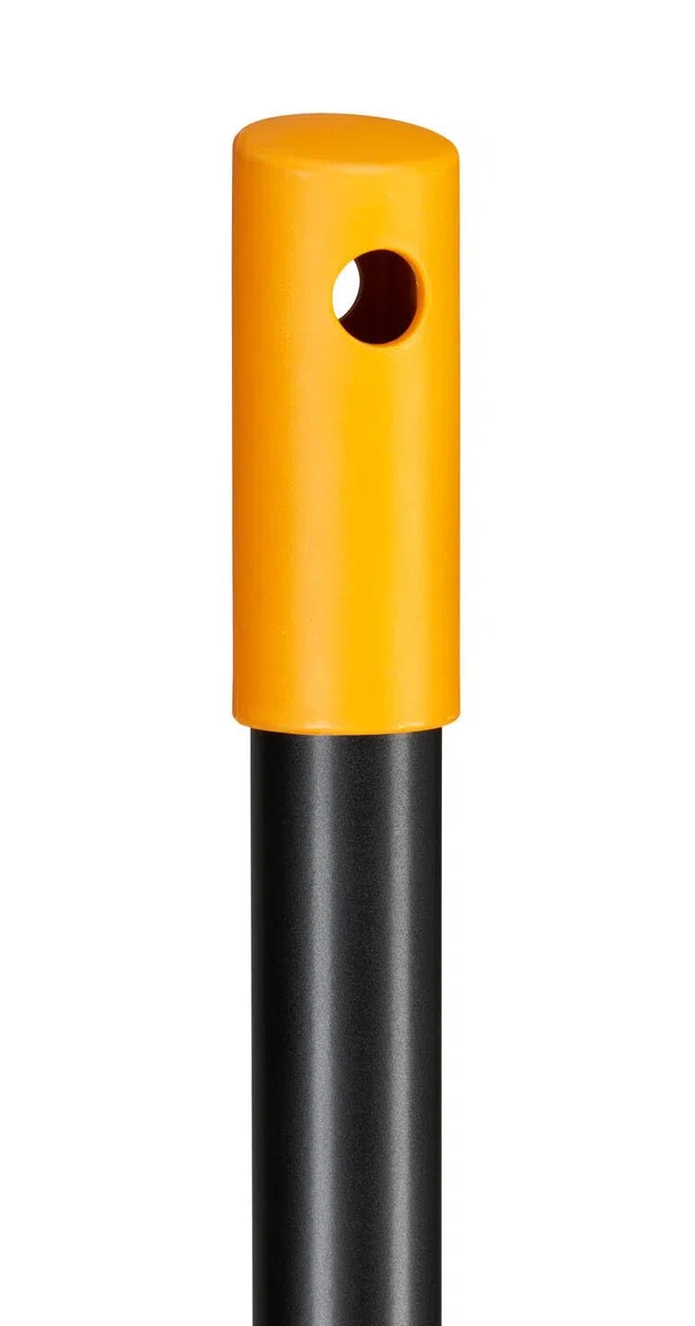 Fiskars Manche pour balais et râteaux de jardin Fiskars Solid, Longueur : 157,5 cm, Aluminium, Noir/Orange, Solid, 1014913