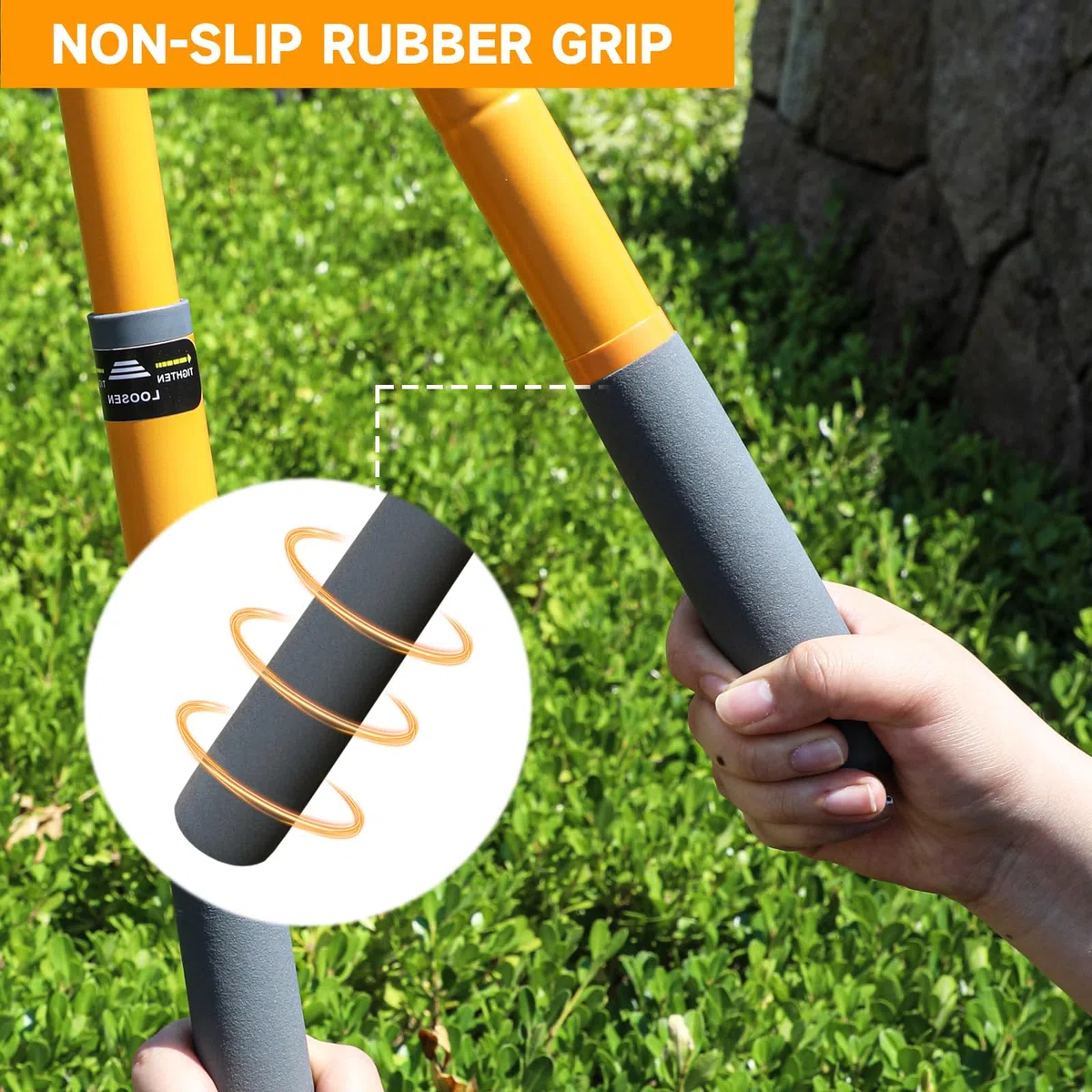 AIRAJ Coupe Branche Télescopiques 42-61cm, Coupe-Branche à Contre-lame avec Lame SK5 et Revêtement Anti-Adhésif-Coupe Propre Jusqu'à 3.5cm, Sécateur de Jardin Pour Branches Sèches et Humides