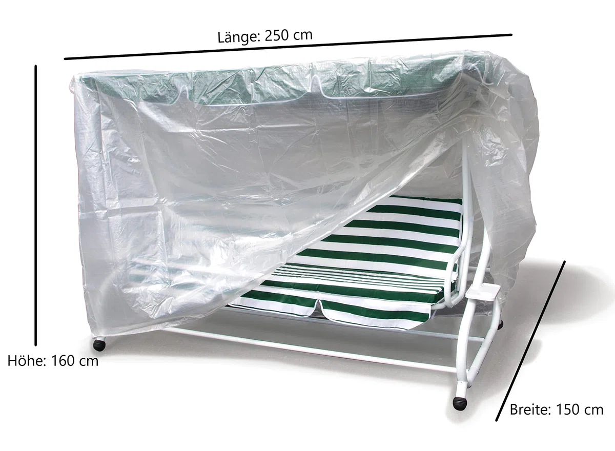 Gartenmoebel-einkauf Housse de protection pour balancelle Hollywood 250 x 150 x 160 cm