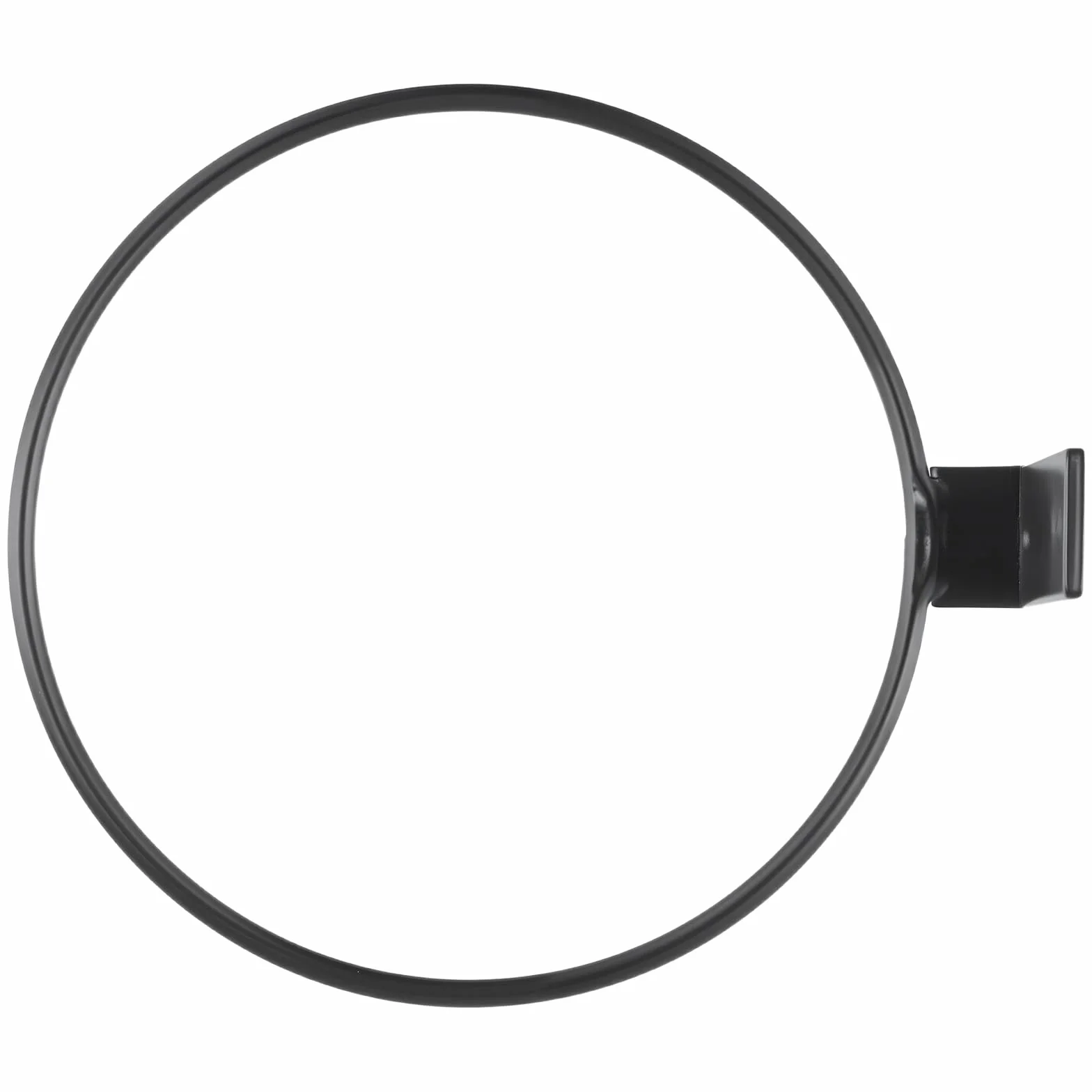 KEILEOHO Lot de 6 supports de pot de fleurs en forme d'anneau, 15 cm, noir, support mural avec vis et chevilles, support pour pots de fleurs, balcon et jardin