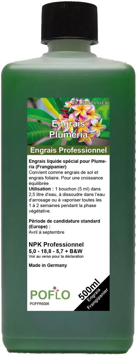 Engrais pour frangipanier Engrais pour Plumeria Fleur des temples (500ml)