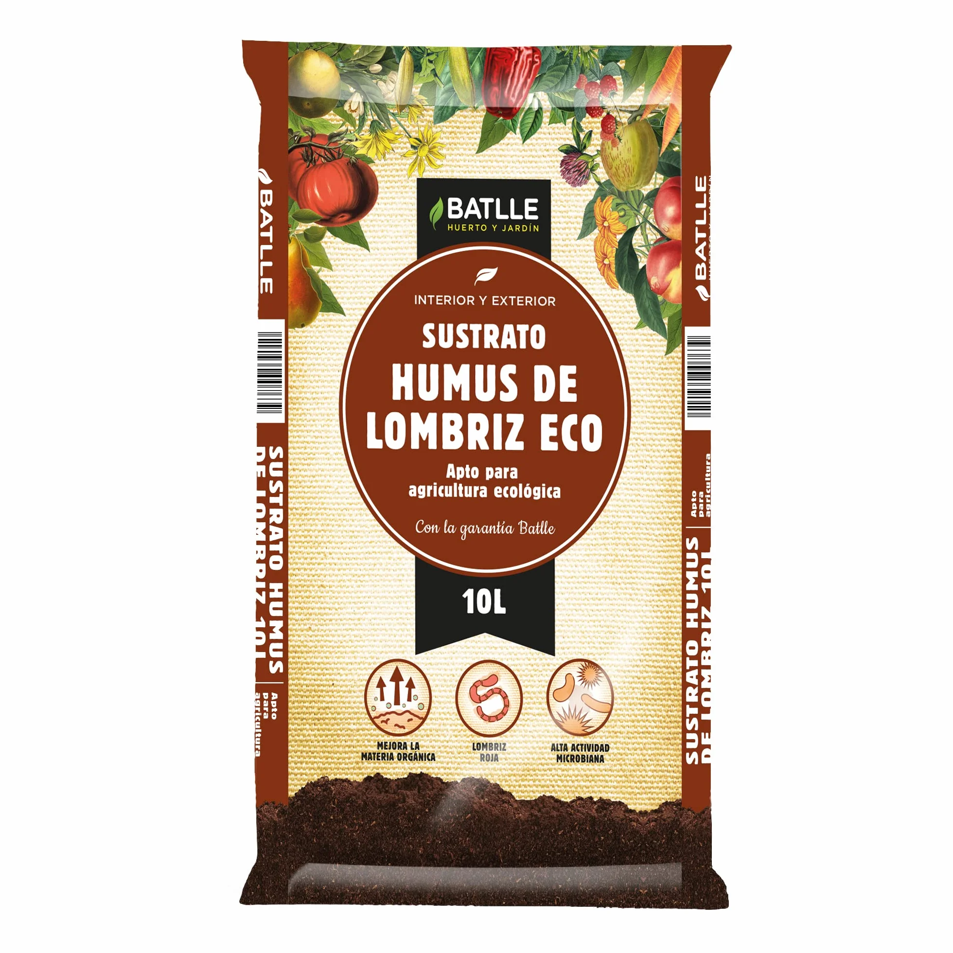 Semillas Batlle Humus DE LOMBRIC Bio 10L Brun
