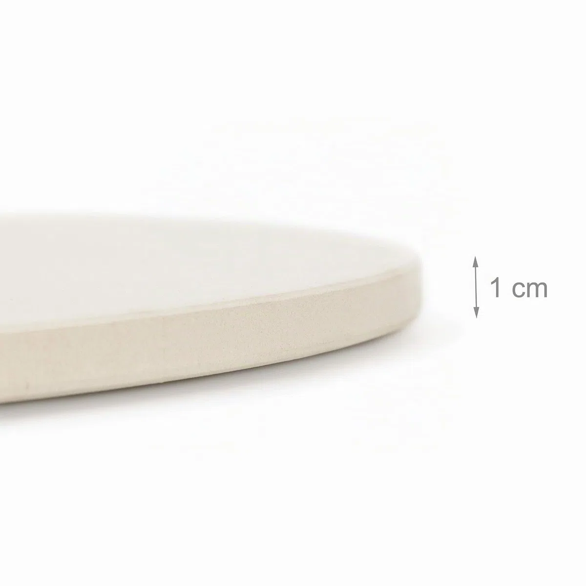 Relaxdays Pierre à pizza pour cuisson Pierre Rond, diamètre : 33 cm, 1 cm d'épaisseur, cuisson en pierre de Cordiérite pour croustillantes Pizzas, pains et plus, dans le four et grill, beige