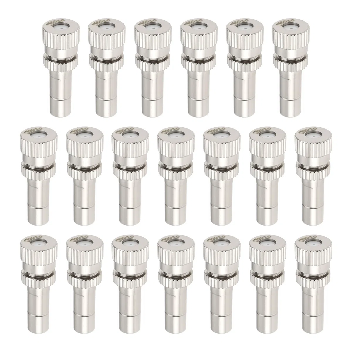 Lot de 20 Buses d'atomisation à Connexion Rapide de 6 Mm avec Trou de 0,6 Mm Adaptées Aux Jardins Serres Et Systèmes de Refroidissement